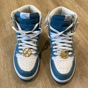 Denim Air jordan 1 High OG Womens